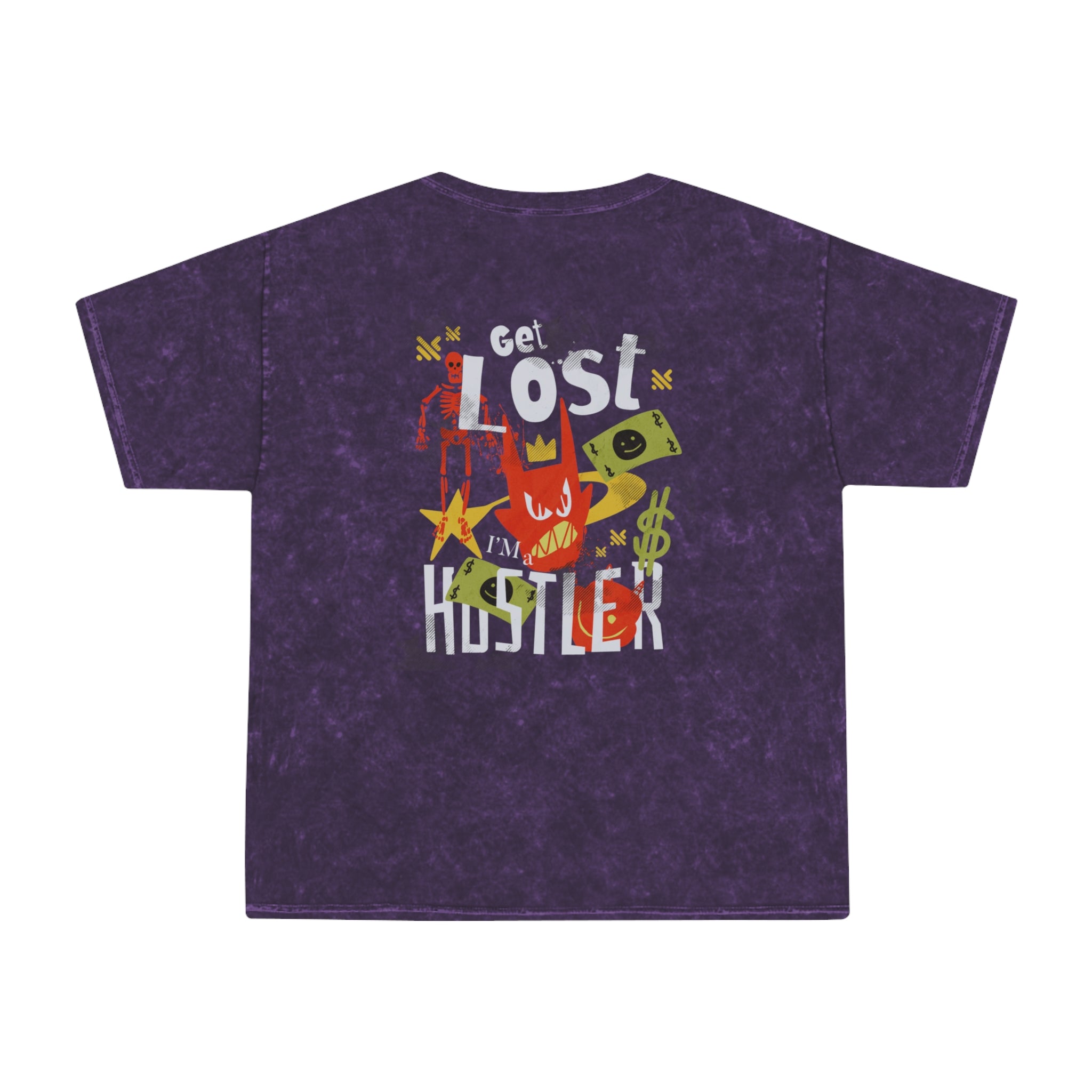 HUSTLER WASHED TEE Printify