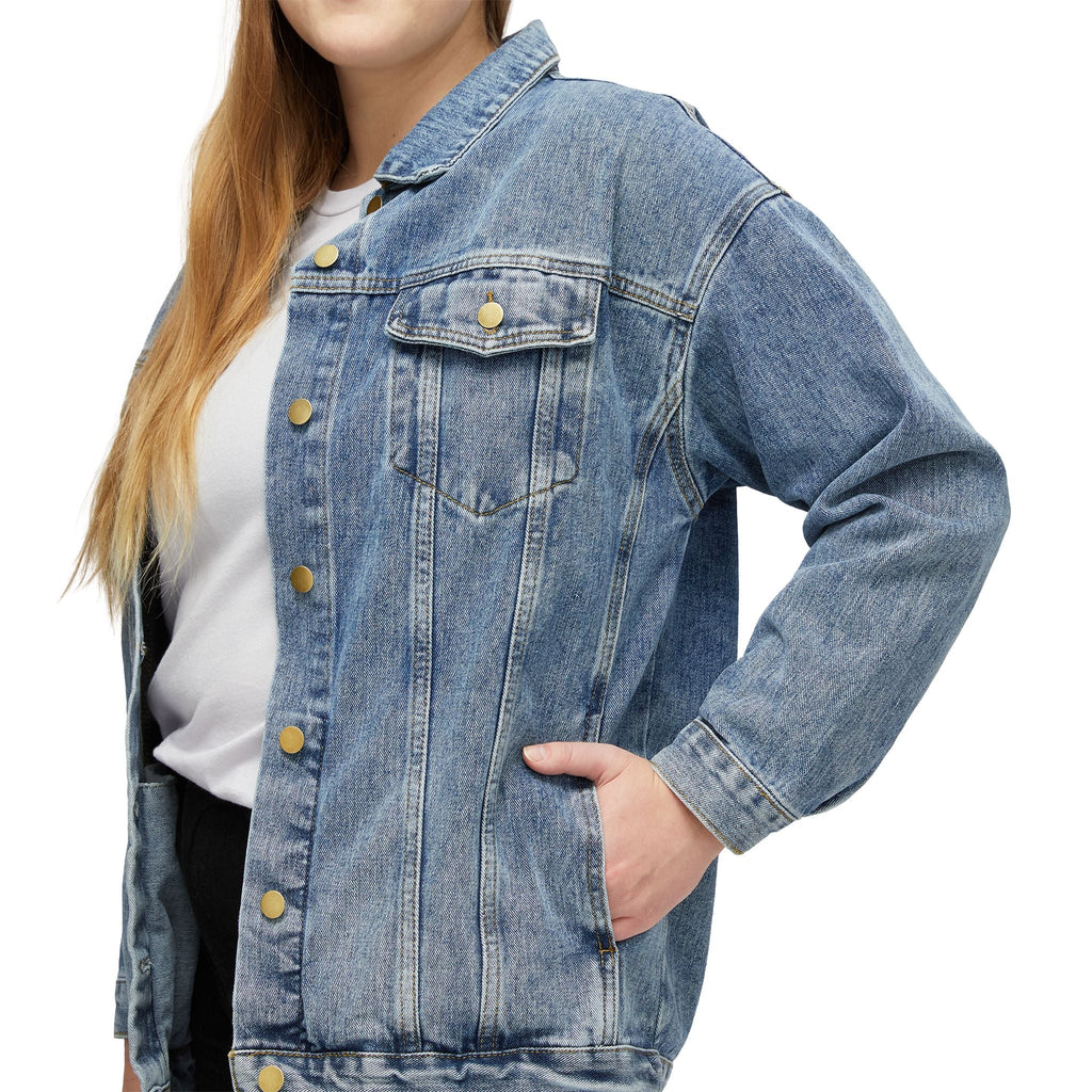WOMEN'S 'BE YOURSELF' DENIM JACKET Printify