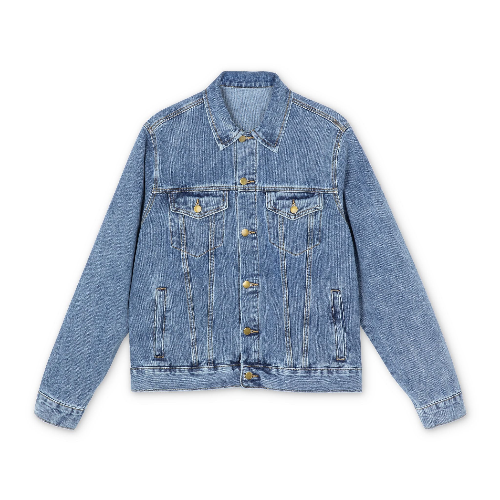 MEN'S 'BE YOURSELF' DENIM JACKET Printify