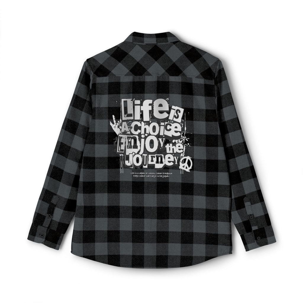 ENJOY LIFE UNISEX FLANNEL SHIRT Printify