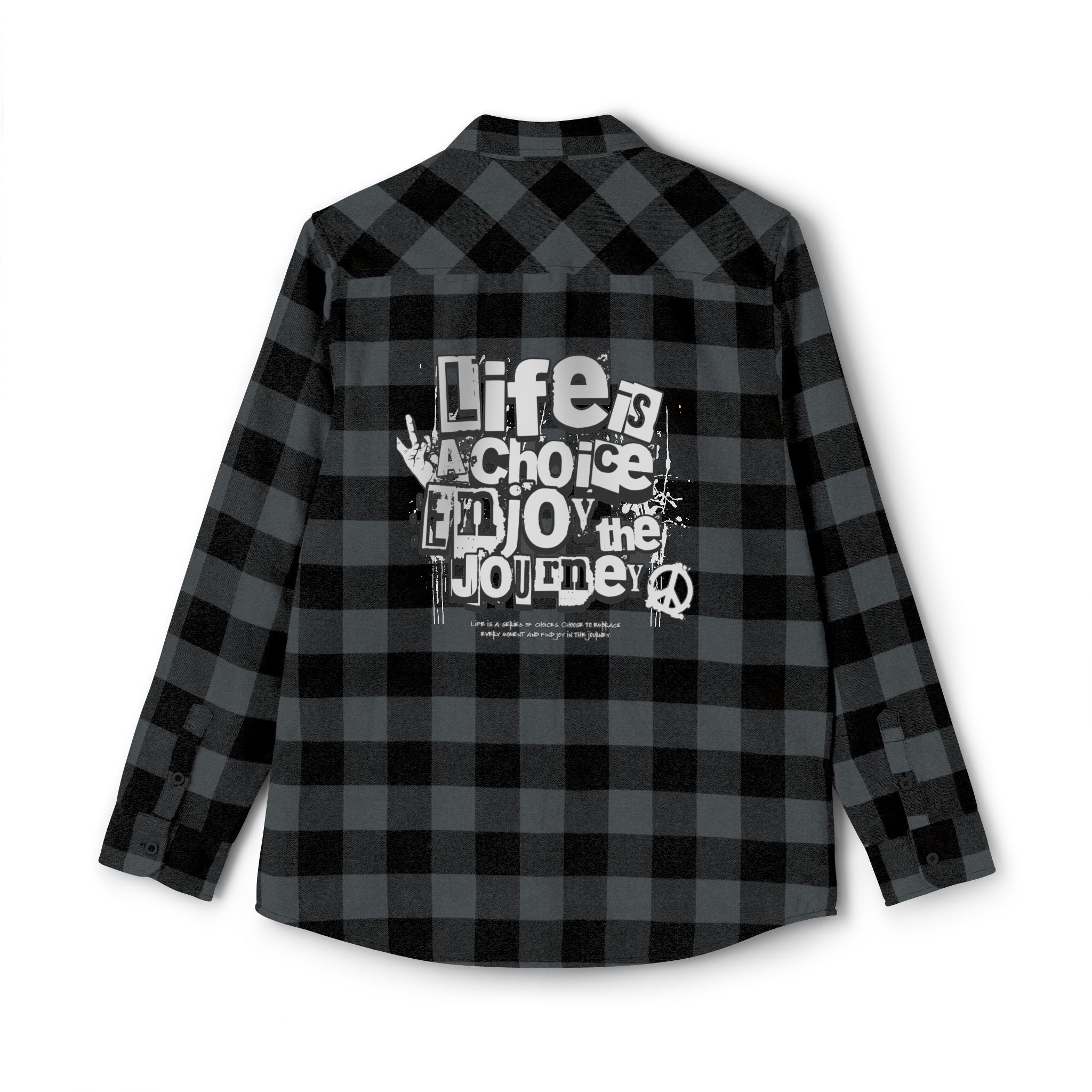 ENJOY LIFE UNISEX FLANNEL SHIRT Printify