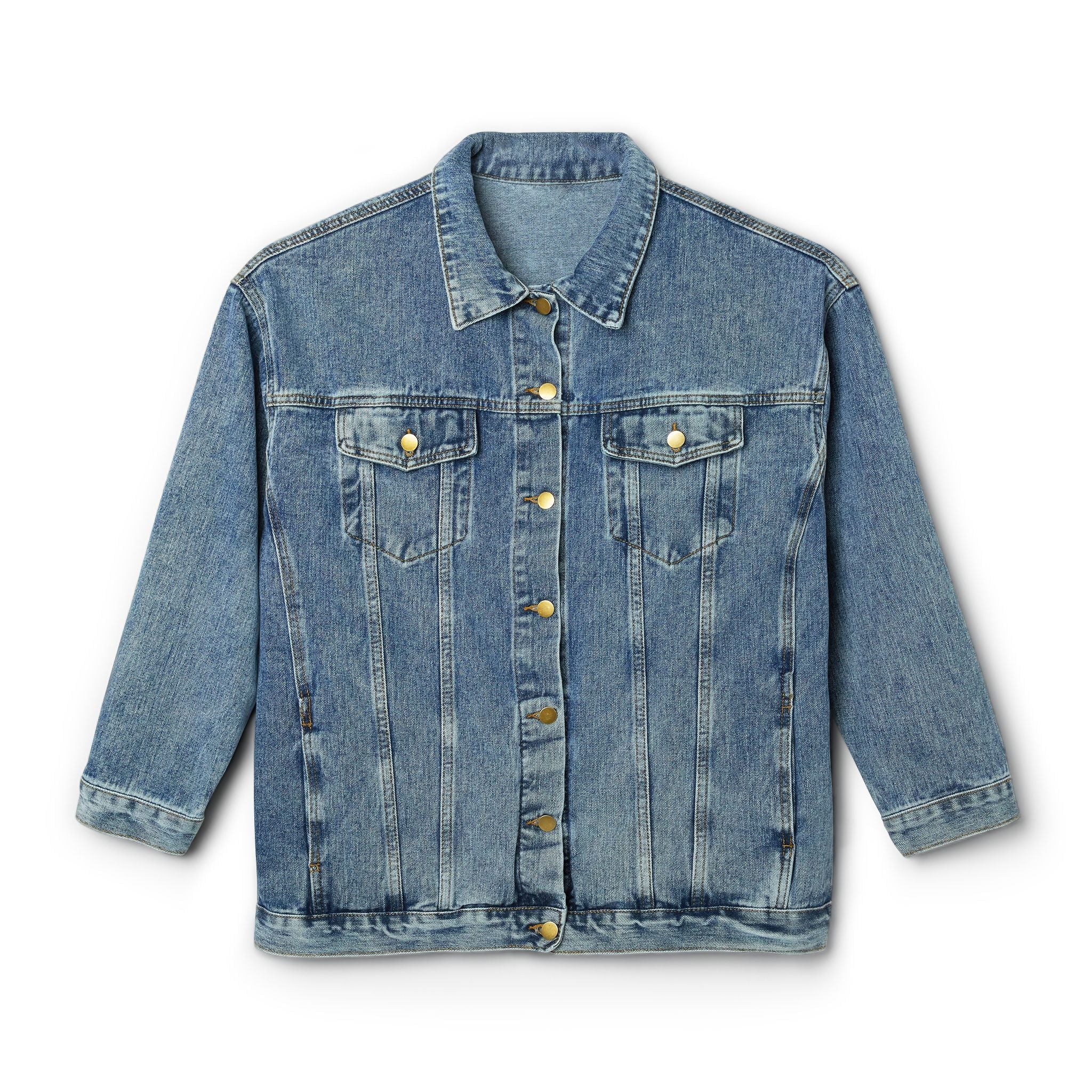 WOMEN'S 'BE YOURSELF' DENIM JACKET Printify
