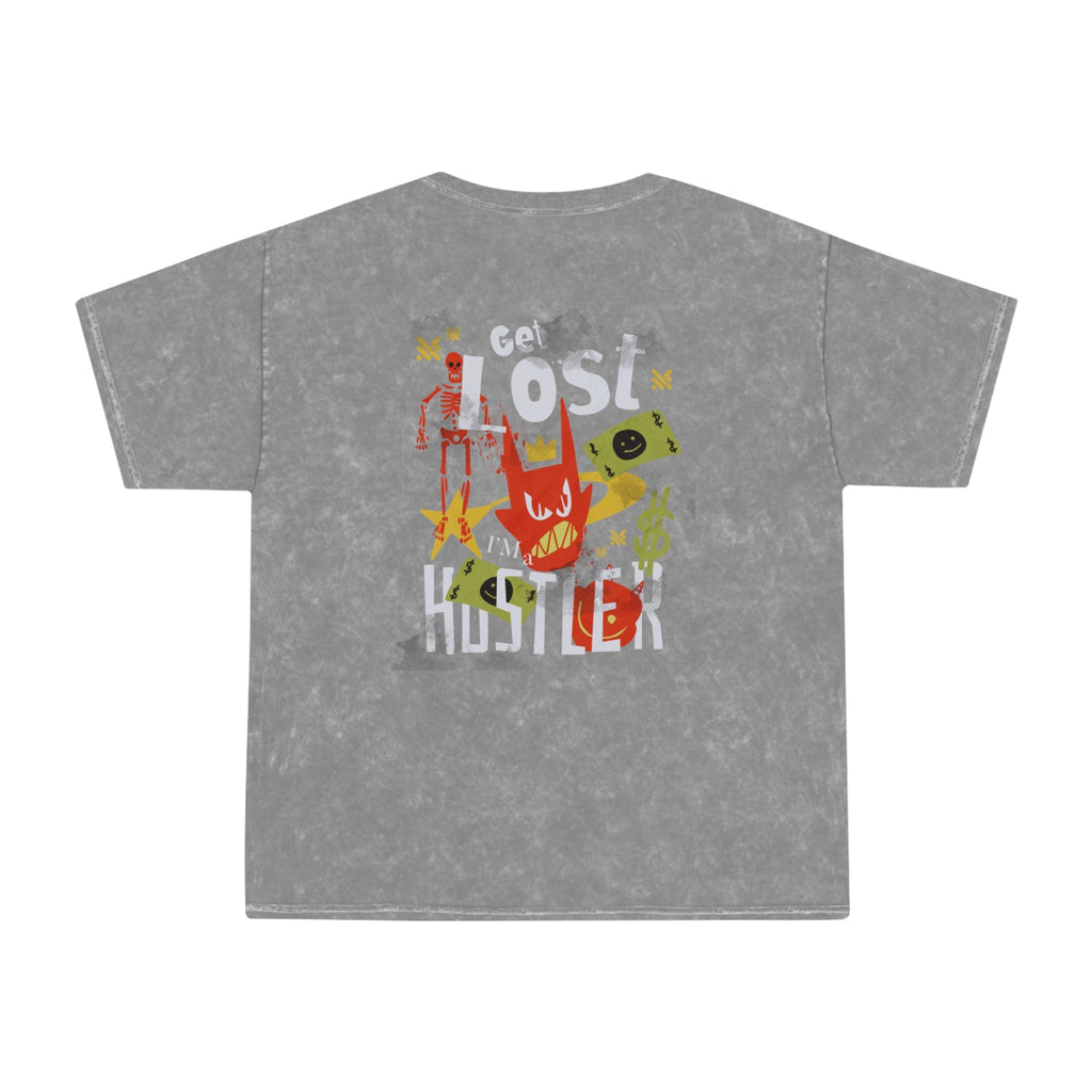 HUSTLER WASHED TEE Printify