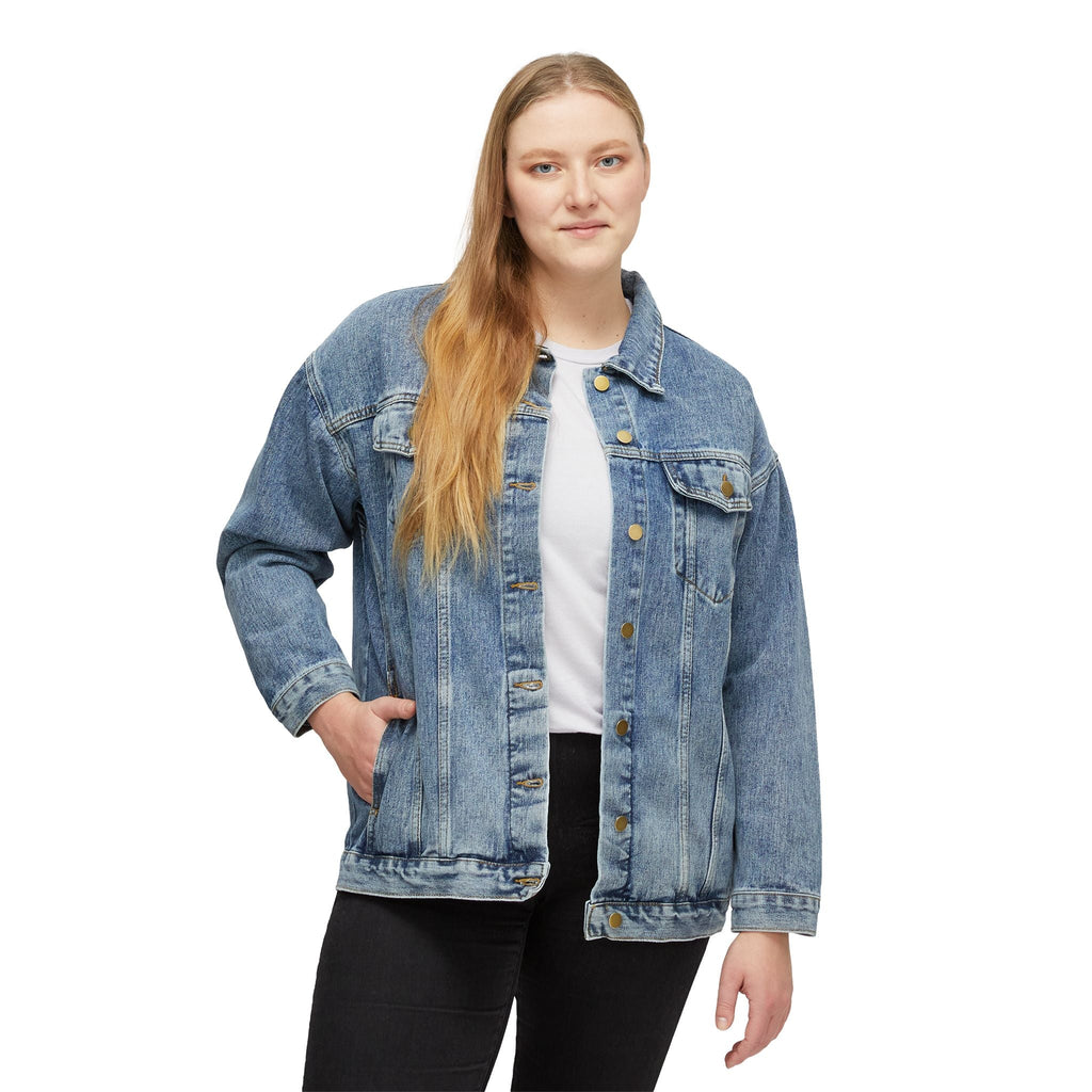 WOMEN'S 'BE YOURSELF' DENIM JACKET Printify