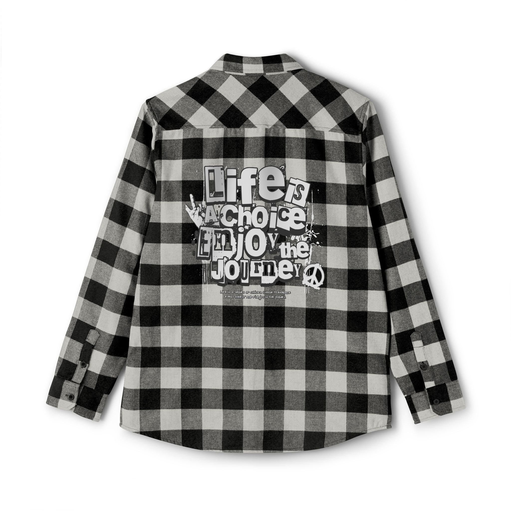 ENJOY LIFE UNISEX FLANNEL SHIRT Printify