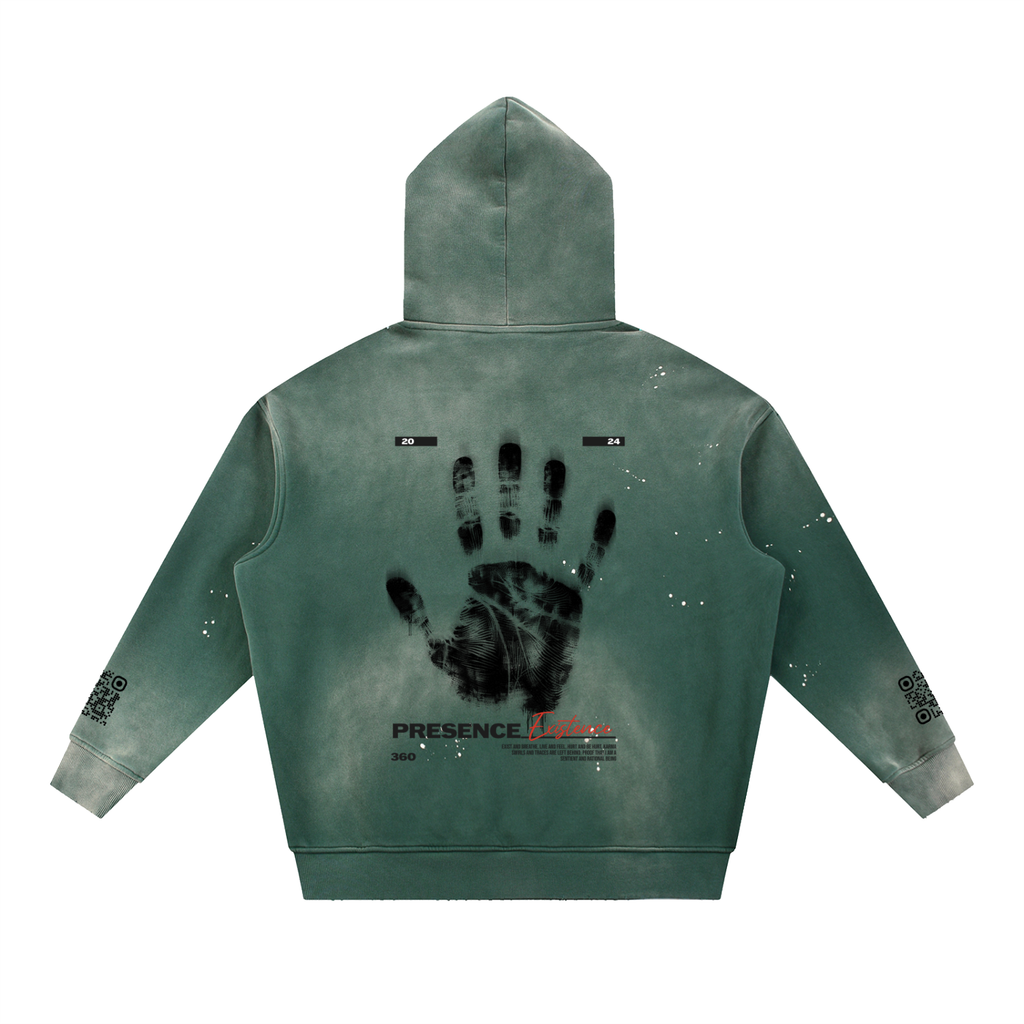 Vintage Washed Frayed Fleece Hoodie ODMPOD