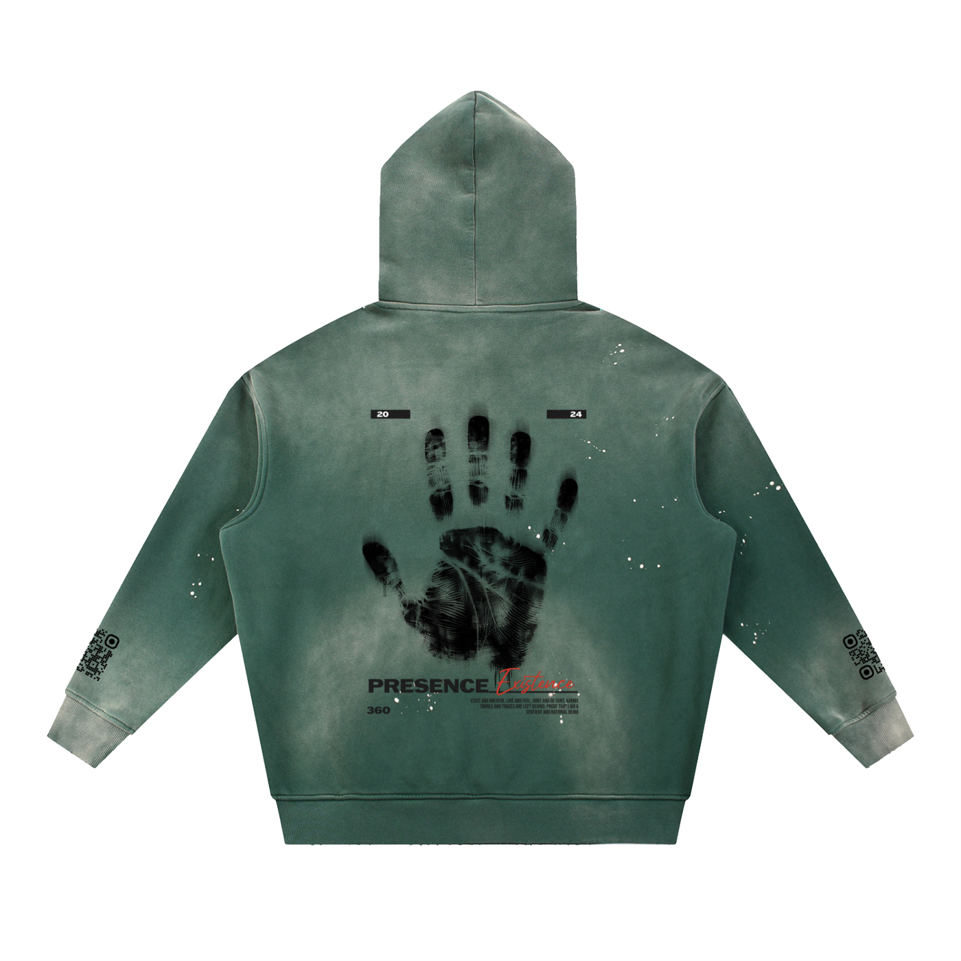 Vintage Washed Frayed Fleece Hoodie ODMPOD