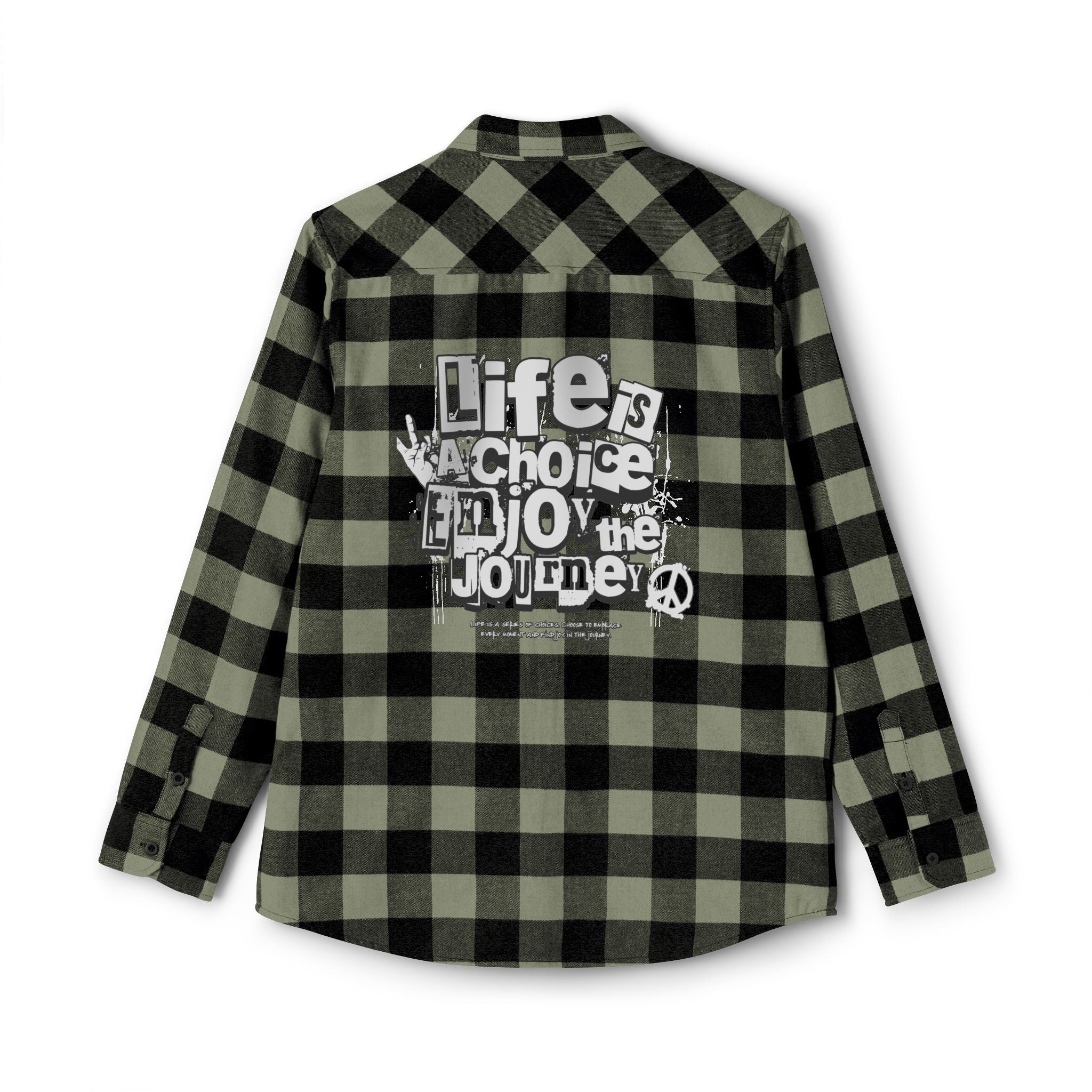 ENJOY LIFE UNISEX FLANNEL SHIRT Printify