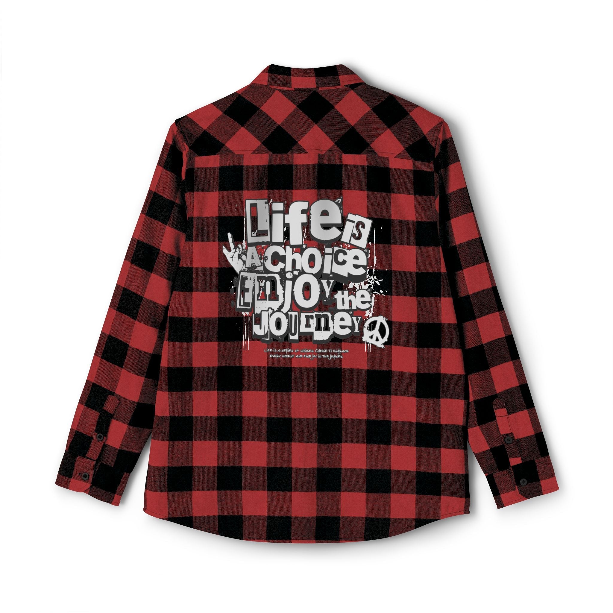 ENJOY LIFE UNISEX FLANNEL SHIRT Printify