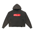Vintage Washed Frayed-Hem Hoodie ODMPOD