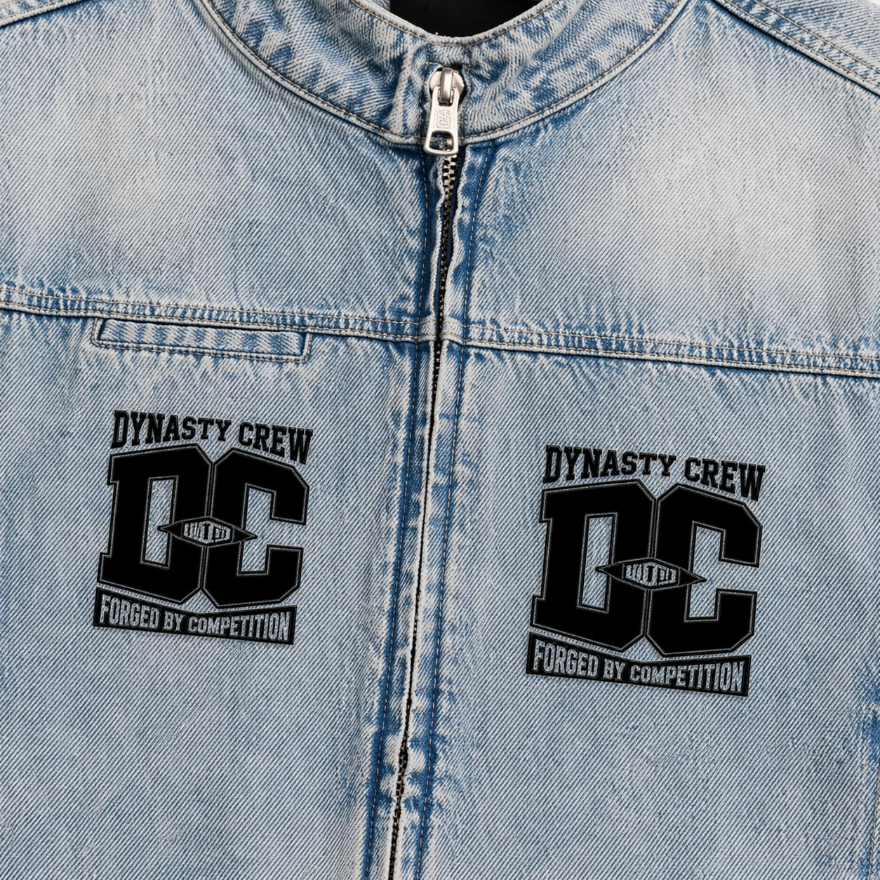 Vintage Wash Zip Denim Jacket ODMPOD