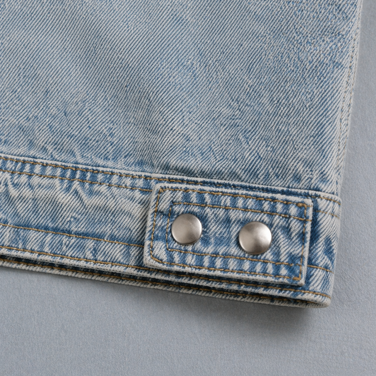 Vintage Wash Zip Denim Jacket ODMPOD