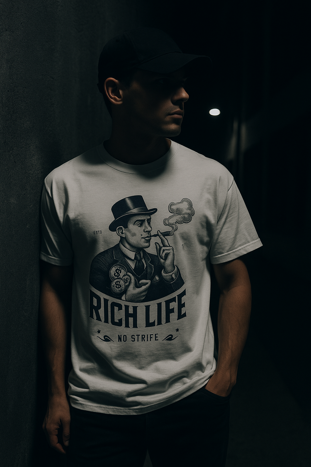 RICH LIFE QR CODE TEE Printify