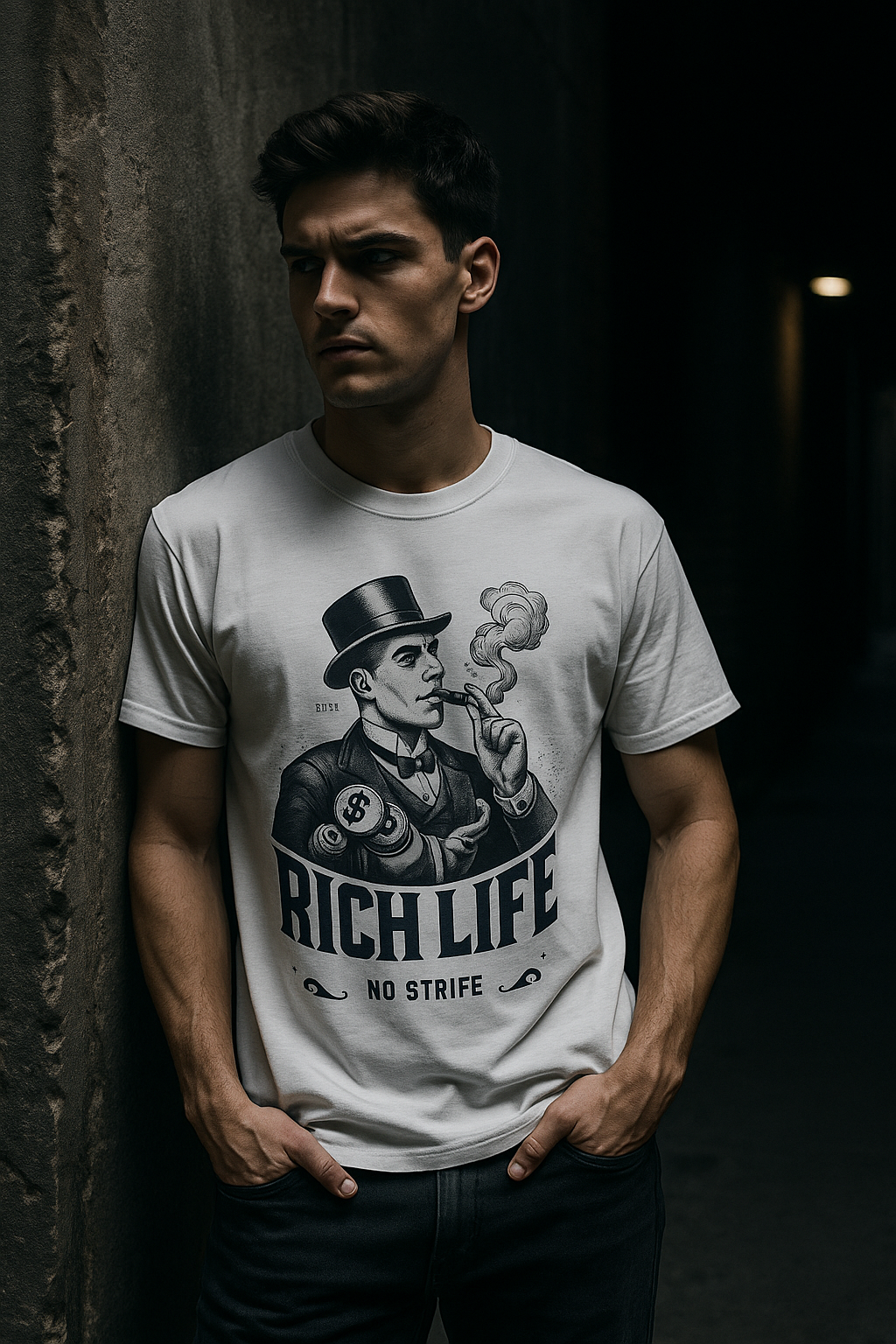 RICH LIFE QR CODE TEE Printify