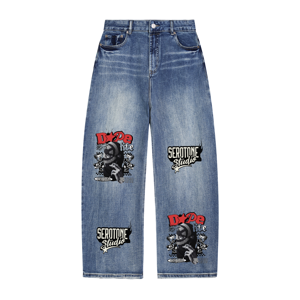 Sun Fade Heavyweight Denim Jeans ODMPOD