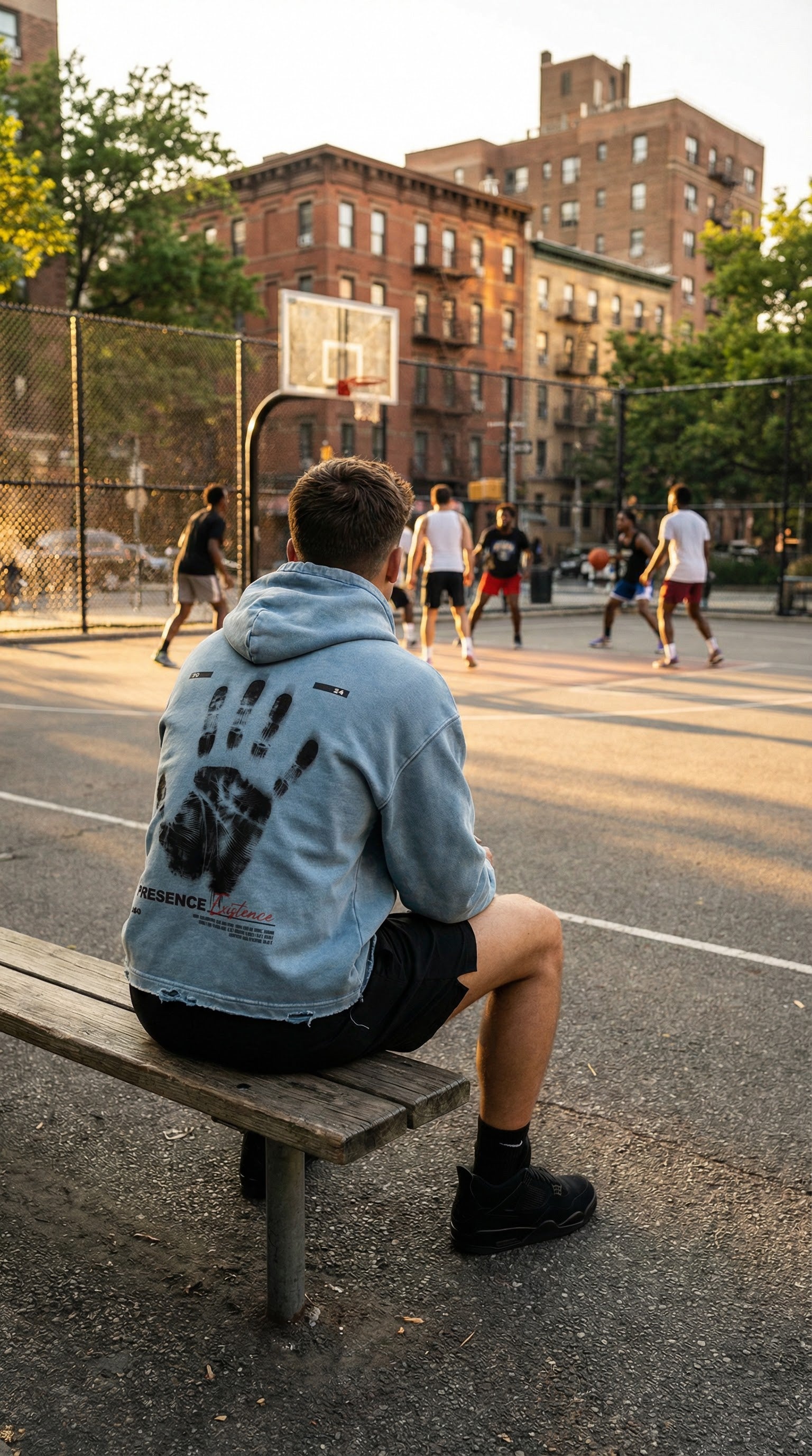 Vintage Washed Frayed-Hem Hoodie ODMPOD