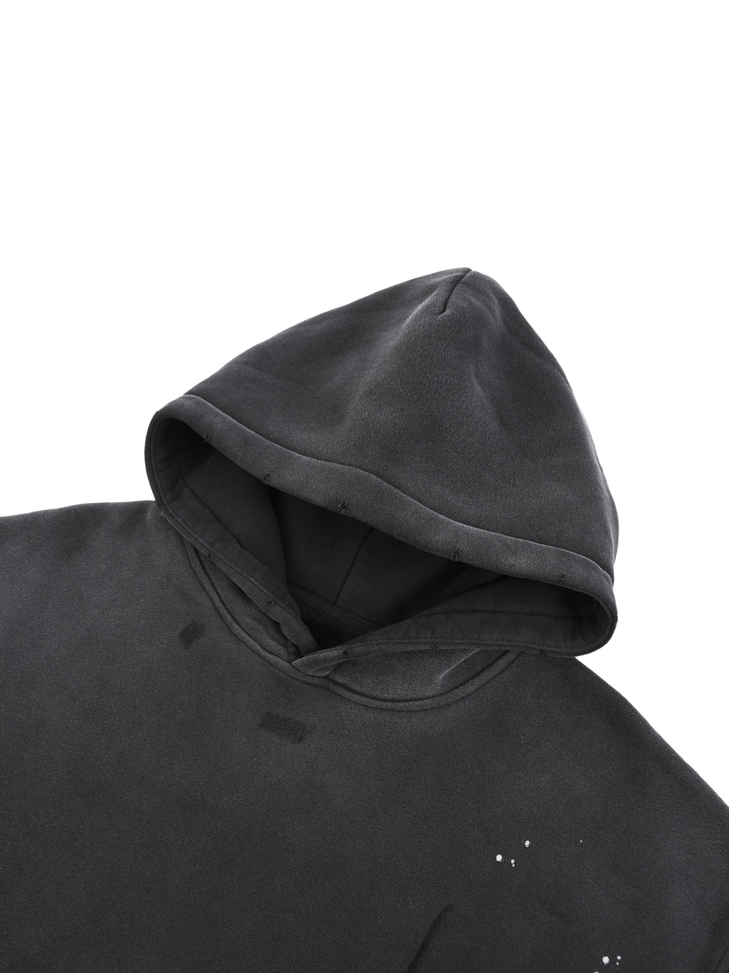 Vintage Washed Frayed Fleece Hoodie ODMPOD