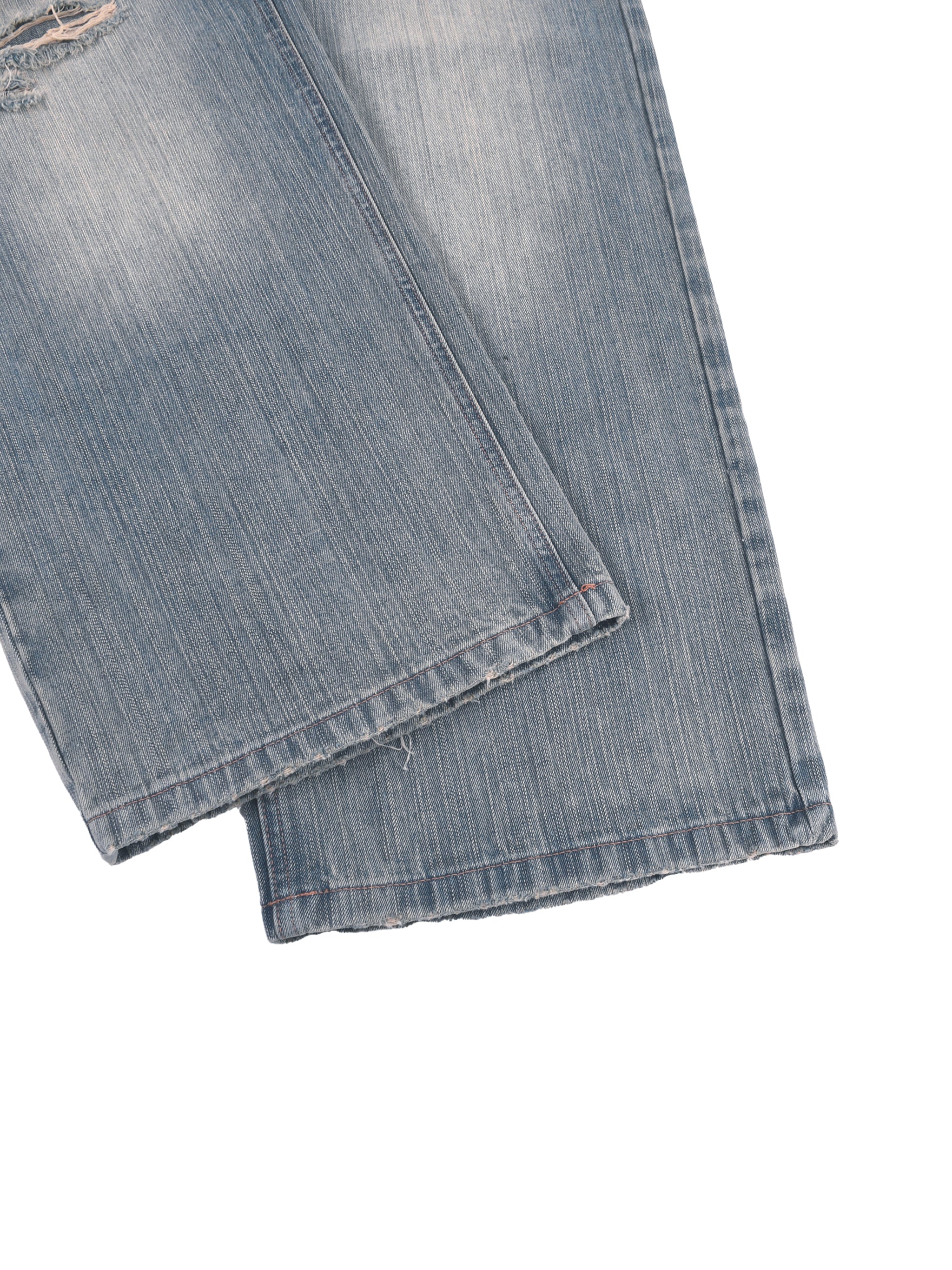 Vintage Wash Distressed Denim Jeans ODMPOD